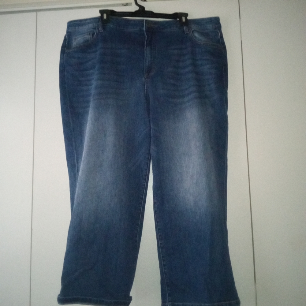 High rise culotte jeans